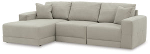 Next-Gen Gaucho - Gray - Left Arm Facing Corner Chaise 3 Pc Sectional