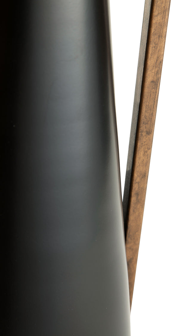 Pouderbell - Black / Gold Finish - Vase - Medium