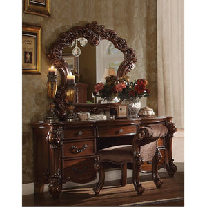 Vendome - Vanity Stool - Fabric & Cherry