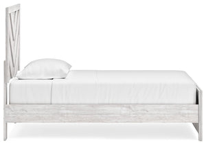 Cayboni - Whitewash - Twin Panel Bed