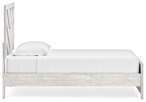 Cayboni - Whitewash - Twin Panel Bed