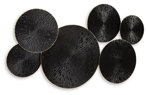  its geometric design in a black and goldtone finish is sure to make a statement.<br/><br/><b>Product Feature