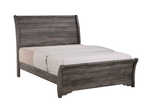 This bedroom collection brings a touch of understated elegance to your sanctuary with its soothing, contemporary design. The bed, with its clean, horizontal lines and a gently sloped headboard, provides a modern yet timeless aesthetic that encourages rest