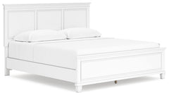The casual design of this king panel bed introduces a time-honored look to your restful retreat. The beautifully crafted piece is built to last, with distinctive framing that gives its headboard and footboard brilliant dimension. Whether your personal aes