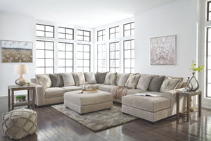 Plush and lovely, this living room set delights with deep comfort. Itâ€™s casually styled with big, roomy seats and modern textured chenille upholstery. Youâ€™ll find comfort in its soft back and reversible seat cushions. <h4><b>Ardsley - Pewter - LAF Sof