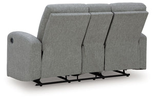 Gauntlet - Sterling - Double Recline Loveseat With Console