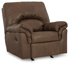 If you love the cool look of leather but long for the warm feel of fabric, youâ€™ll find this rocker recliner fits the bill beautifully. Rest assured, the textural, multi-tonal upholstery is rich with character and interestâ€”while plush, pillowy cushions