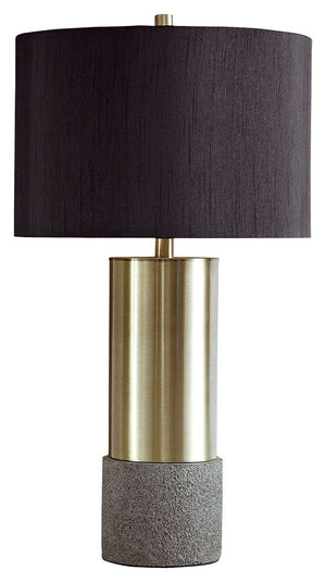 Jacek - Gray / Brass Finish - Metal Table Lamp (Set of 2)