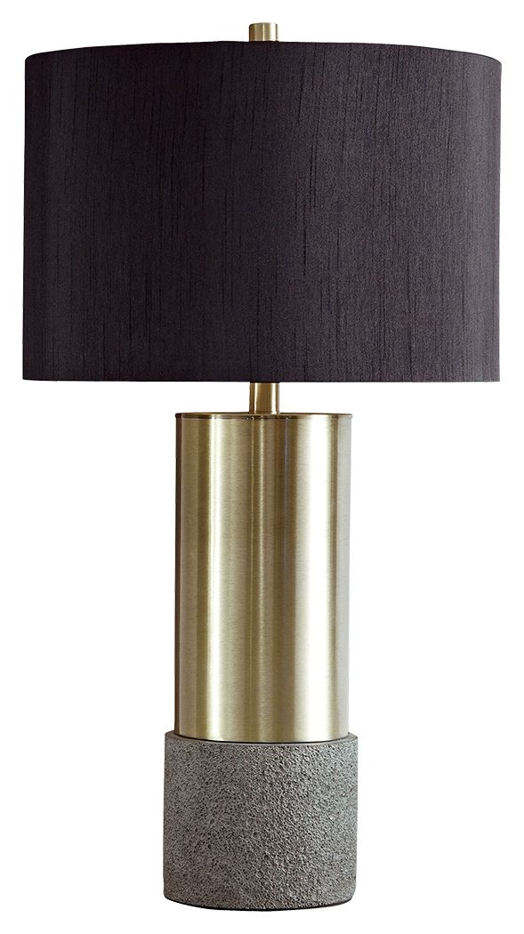 Jacek - Gray / Brass Finish - Metal Table Lamp (Set of 2)