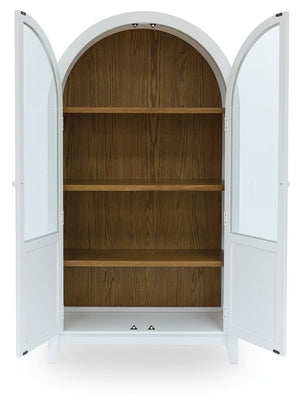 Dagandale - White / Natural - Accent Cabinet