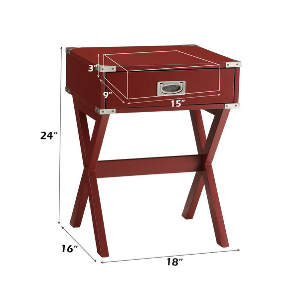 Babs - End Table - Red