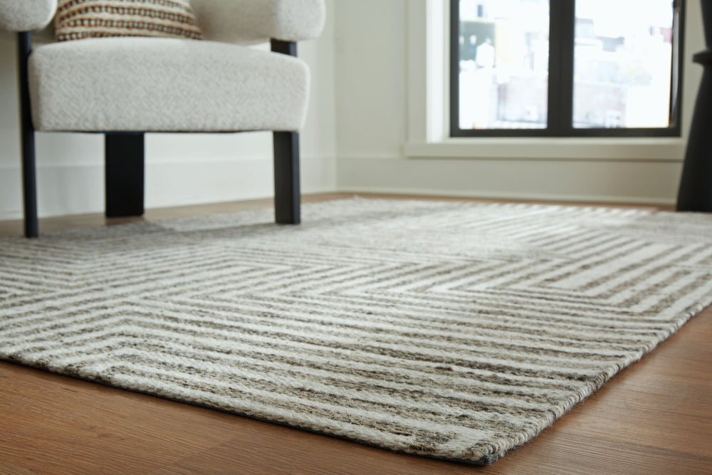 The dynamic geometric pattern of this area rug infuses a cool boho vibe underfoot. With its chic modern appeal, this piece takes a stand at the forefront of contemporary trends. It-'s a welcome addition anywhere and everywhere.<br/><br/><b>Product Feature