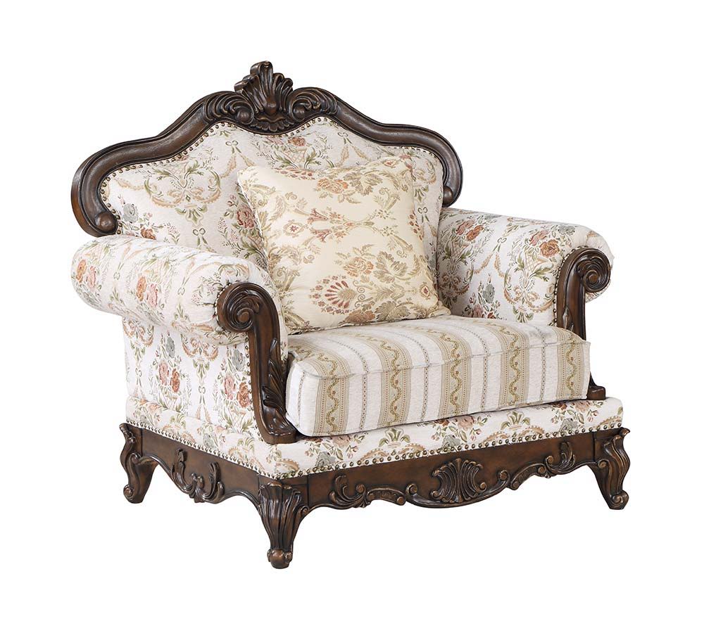 Victorian antique design without the musty moth odor, this design offers unparalleled evocative refinement. The beautiful Nyla sofa is great for creating an inviting classic home. wooden carvings decorate the crown and apron. The rolled arms add more of t