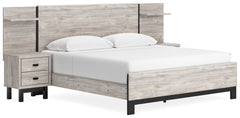 Craft a contemporary hideaway without breaking the bank. An elegant juxtaposition of refined neutral hues, this two-toned king panel bed with extensions brings sleek style to your space. The sheer simplicity of its profile stunningly frames your mattress,