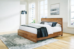  enhanced with a clear wood-tone finish