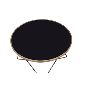 Valora - Coffee Table - Champagne & Black Glass