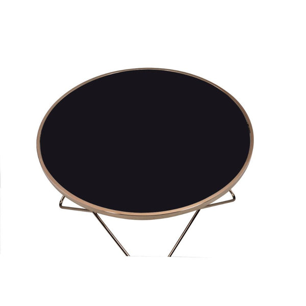 Valora - Coffee Table - Champagne & Black Glass