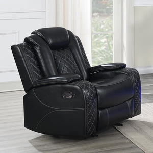 Orion II - Glider Recliner - Black