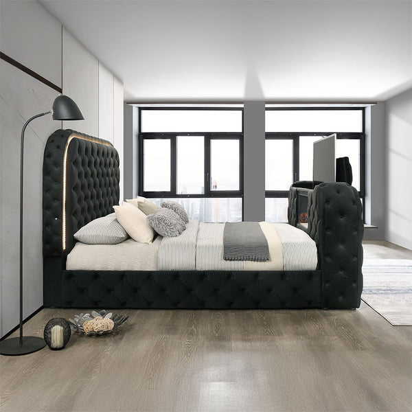 Kana - Queen Bed With LED