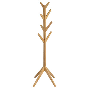 Keep your entryway neat and organized with this elegant solid asian hardwood coat rack. Designed with 8 sturdy hooks, it provides ample space for hanging coats, hats, scarves, and more. The minimalist design adds a natural charm to any hall tree or clothi