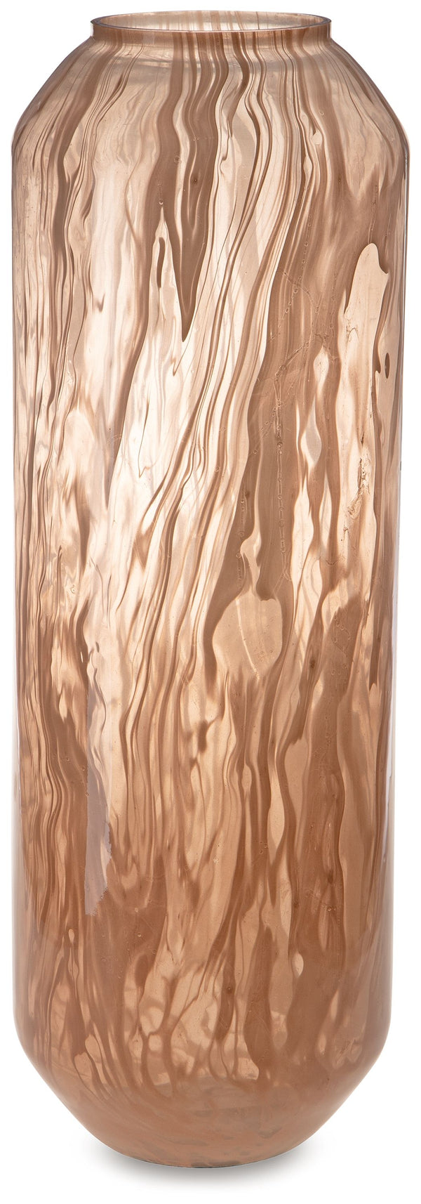 Form and function at its finest, this vase has a chic sensibility that elevates your decor. Its contemporary silhouette is topped in a blush pink finish and flowing swirls, complementing a myriad of palettes with understated elegance. If you-'re seeking f
