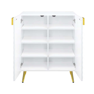 Gaines - Console Table - White High Gloss Finish