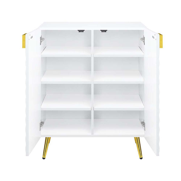 Gaines - Console Table - White High Gloss Finish