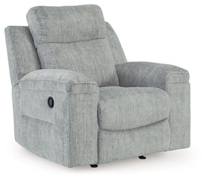This budget-friendly rocker recliner makes it so easy to stream a new series or nap for a good, long time. Sumptuous on-trend textured upholstery, plump cushioning and simple pull tab reclining make it the best seat in the houseâ€”all that-'s missing is y