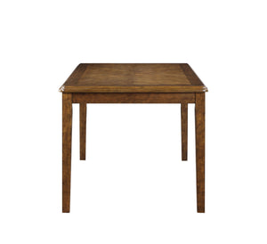 Gia - 5 Piece Dining Set (Table & 4 Chairs) - Brown - Wood