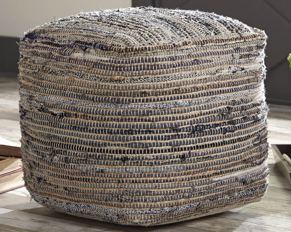 Every bit as practical as it is pretty. This boho-chic pouf is a spare seat, ottoman, end table and eye candy all in one. A perfect addition to your living space, bedroom or even the home office.<br/><br/><b>Product Features</b><ul><li>Cotton/hemp cover</