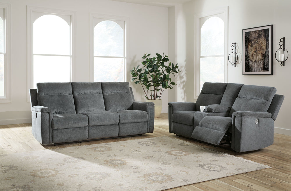 The ability to go from fully upright to relaxed and stretched out, all at the touch of a button, awaits. A beautiful blend of plush upholstery and casual style, this power reclining set invites you to sink into ultimate comfort. Whether you-'re hosting gu
