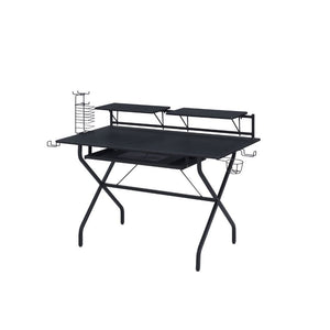 Bring a compelling and cohesive aesthetic in your arrangement with this Hartman computer desk. Offers sufficient room for 2 monitors and keyboard tray, this piece is your perfect choice whether for working tax bills or playing online games. Featuring rich