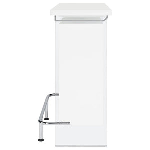 Acosta - Freestanding Home Bar Wine Cabinet - White High Gloss
