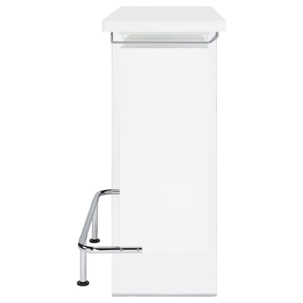 Acosta - Freestanding Home Bar Wine Cabinet - White High Gloss