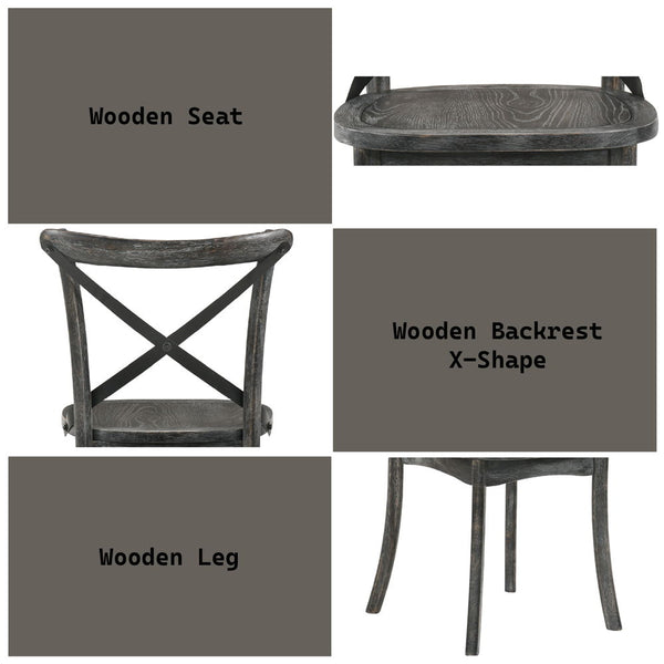 Kendric - Side Chair (Set of 2) - Rustic Gray