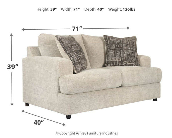 Soletren - Stone - Loveseat