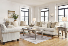 Seeking simple, transitional style? Enter this living room set. Its commitment to carefree comfort is right at home with your relaxed living room aesthetic. A subtle chevron effect elevates the everyday charm of the neutral fabric, while the deep, plush s