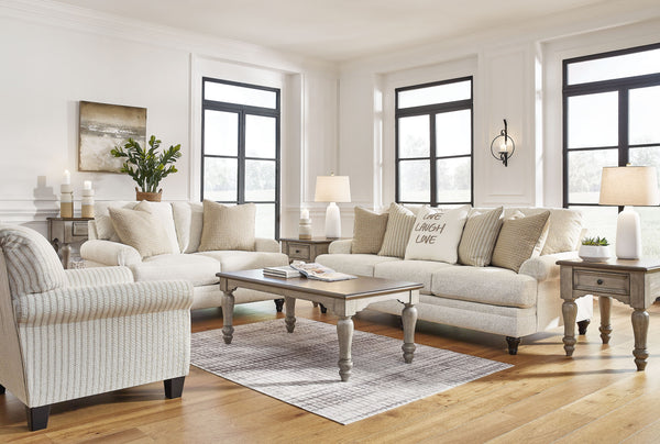 Seeking simple, transitional style? Enter this living room set. Its commitment to carefree comfort is right at home with your relaxed living room aesthetic. A subtle chevron effect elevates the everyday charm of the neutral fabric, while the deep, plush s