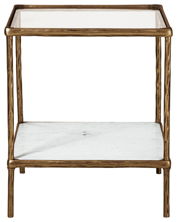  while the white marble lower shelf is ideal for resting trendy coffee table books and other decor