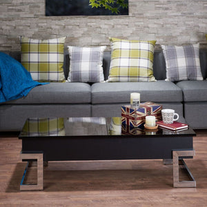 Calnan - Coffee Table - Black & Chrome