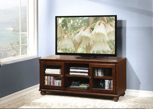 The Dita TV stand transitional style will blend masterfully in your living room area. The storage feature offers plenty of space to keep your entertainment components: two glass doors, and two media compartments. Carefully constructed from selected wood a