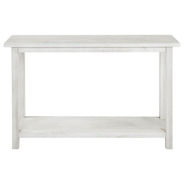  its open lower shelf provides ample space for baskets or decorative 