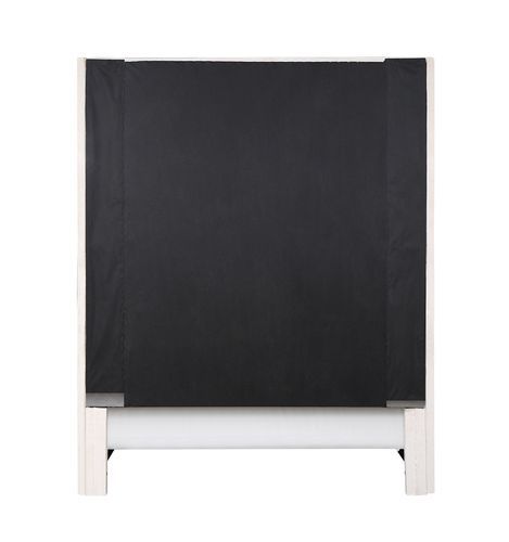 Fabrice - Eastern King Bed - Beige Velvet