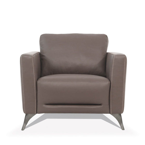 Malaga - Chair - Taupe Leather