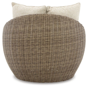 Danson - Beige - Swivel Lounge w/Cushion (Set of 2)