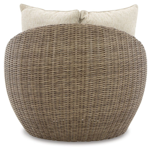 Danson - Beige - Swivel Lounge w/Cushion (Set of 2)