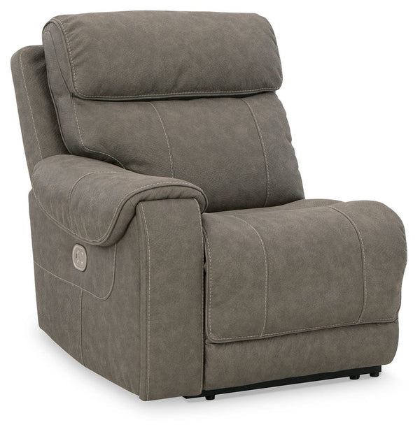 Starbot - Fossil - 5-Piece Power Reclining Sectional With 2 Storage Consoles