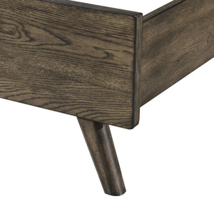  this bed is crafted from solid rubberwood