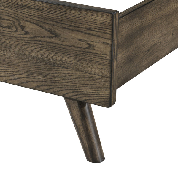 this bed is crafted from solid rubberwood