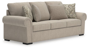 Looking for that perfect blend of timeless and cozy? This sofa delivers both, with classic roll arms and soft chenille upholstery that feels like a warm hug. There-'s plenty of space to curl up with a good book or stretch out for an afternoon nap. This ca